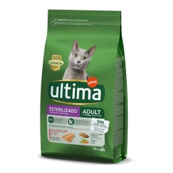 Comida Seca para Gato Adulto Esterilizado com Salmão
