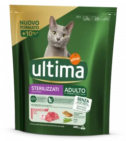 Comida Seca para Gato Adulto Esterilizado com Vaca