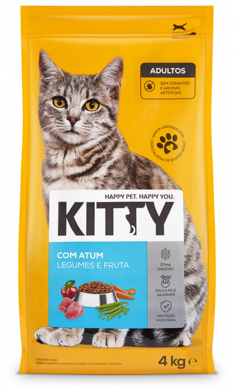 Comida Seca para Gato com Atum, Legumes e Fruta