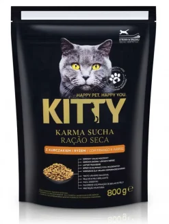 Comida Seca para Gato com Frango e Arroz