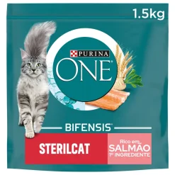 Comida Seca para Gato Esterilizado com Salmão