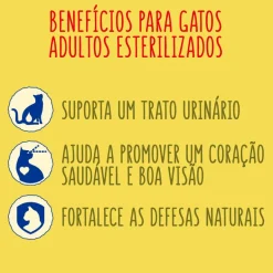 Comida Seca para Gato Esterilizado com Salmão