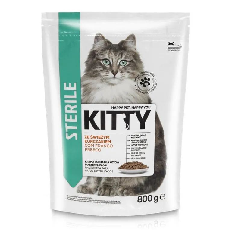 Comida Seca para Gato Esterilizado com Frango