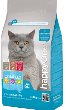 Comida Seca para Gato Esterilizado com Salmão