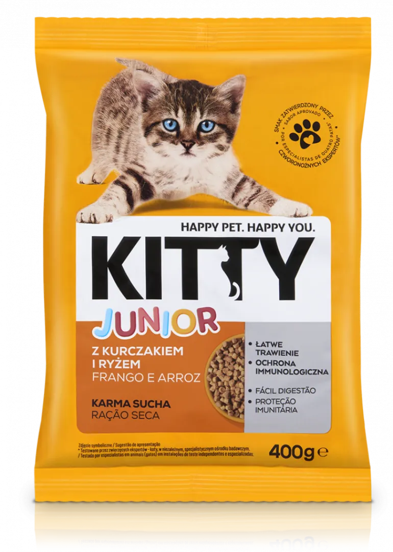 Comida Seca para Gato Júnior com Frango e Arroz