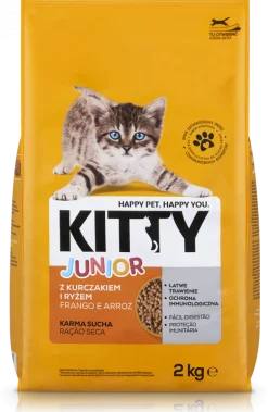 Comida Seca para Gato Júnior Frango e Arroz