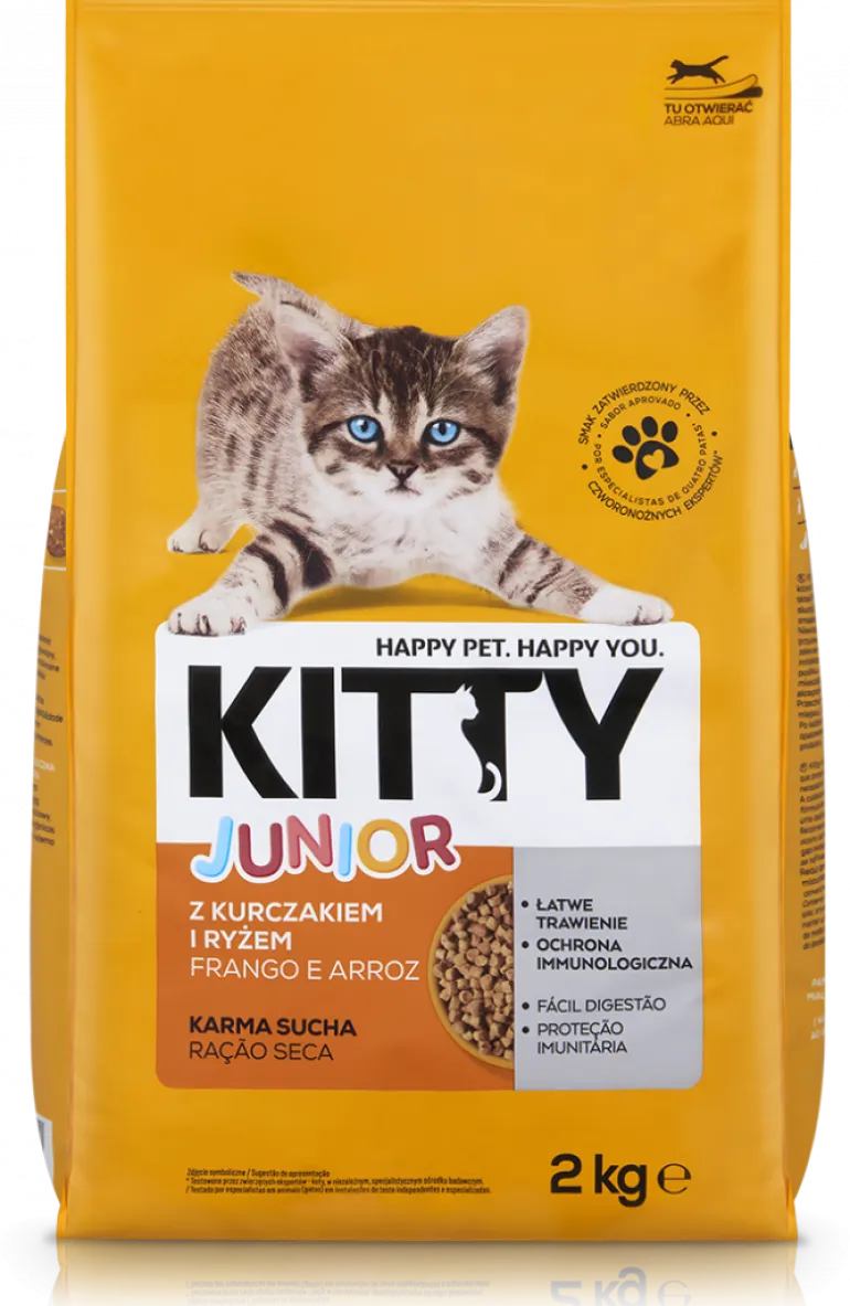 Comida Seca para Gato Júnior Frango e Arroz