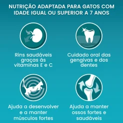 Comida Seca para Gato Vital Maturity 7+ com Salmão