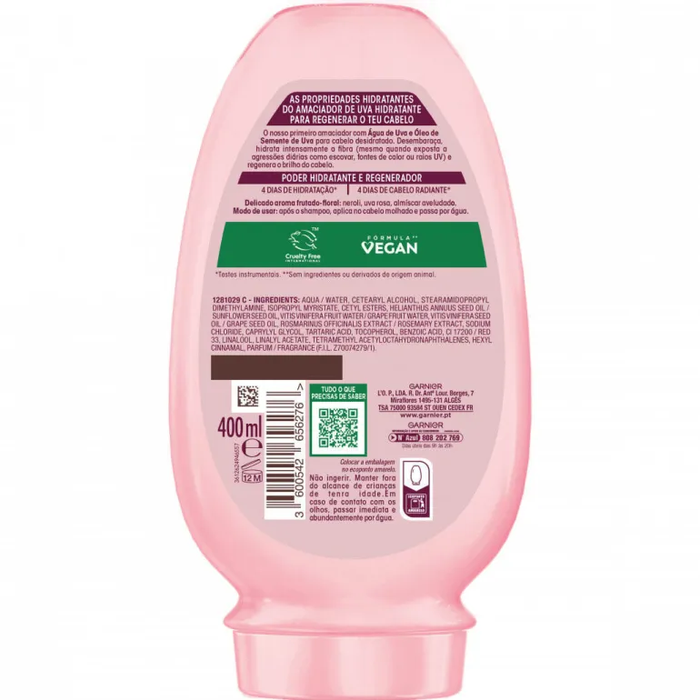 Condicionador Ultra Suave Uva Hidratante Regenerador