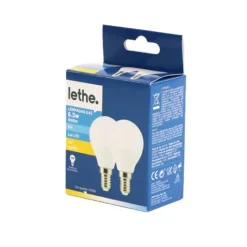 Conjunto 2 LEDS G45 6,5W E14 600LM Lethe