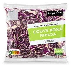 Couve Roxa Ripada Embalada