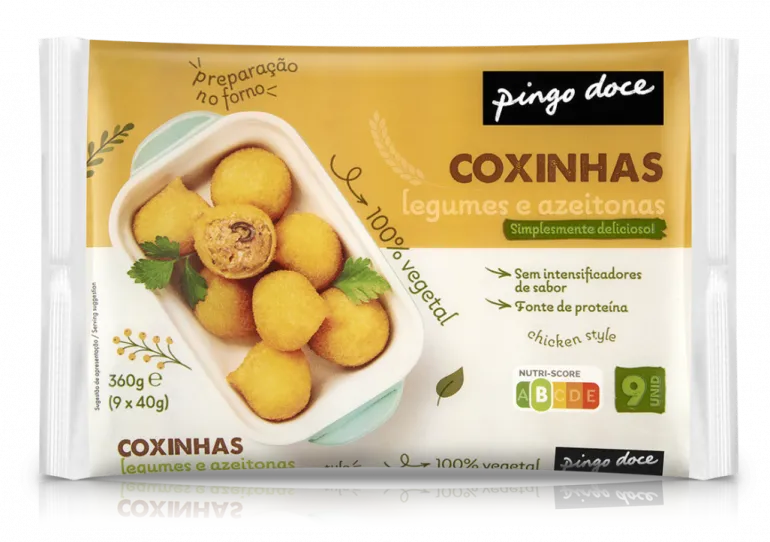 Coxinhas de Legumes e Azeitonas Congeladas