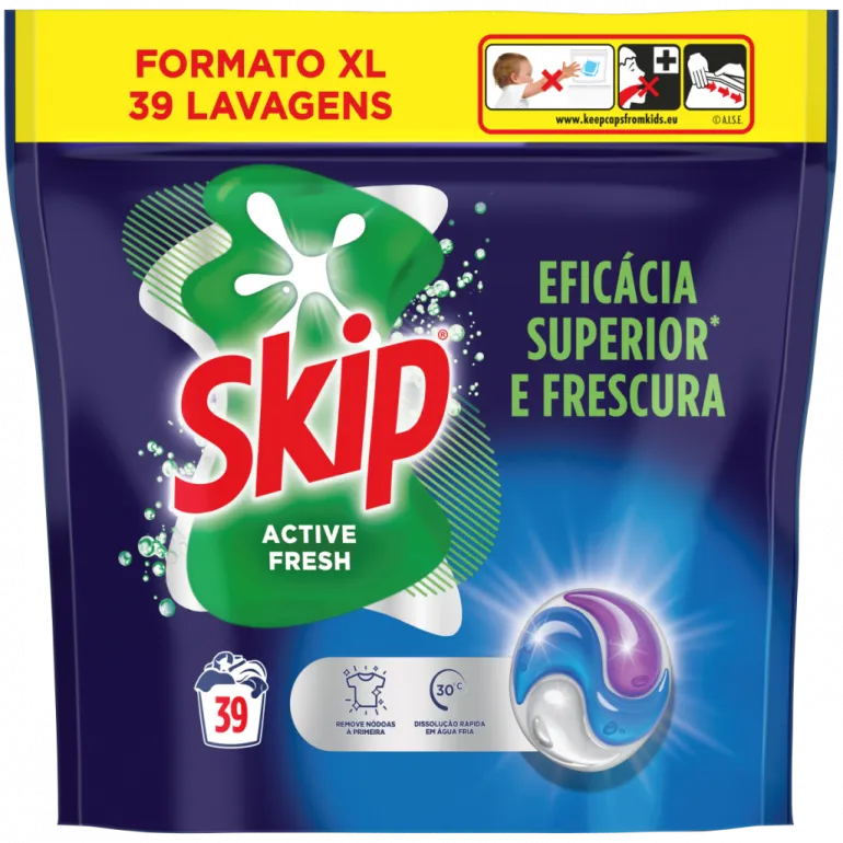 Cápsulas para Máquina da Roupa Active Fresh