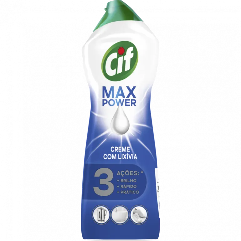 Creme com Lixívia Max Power