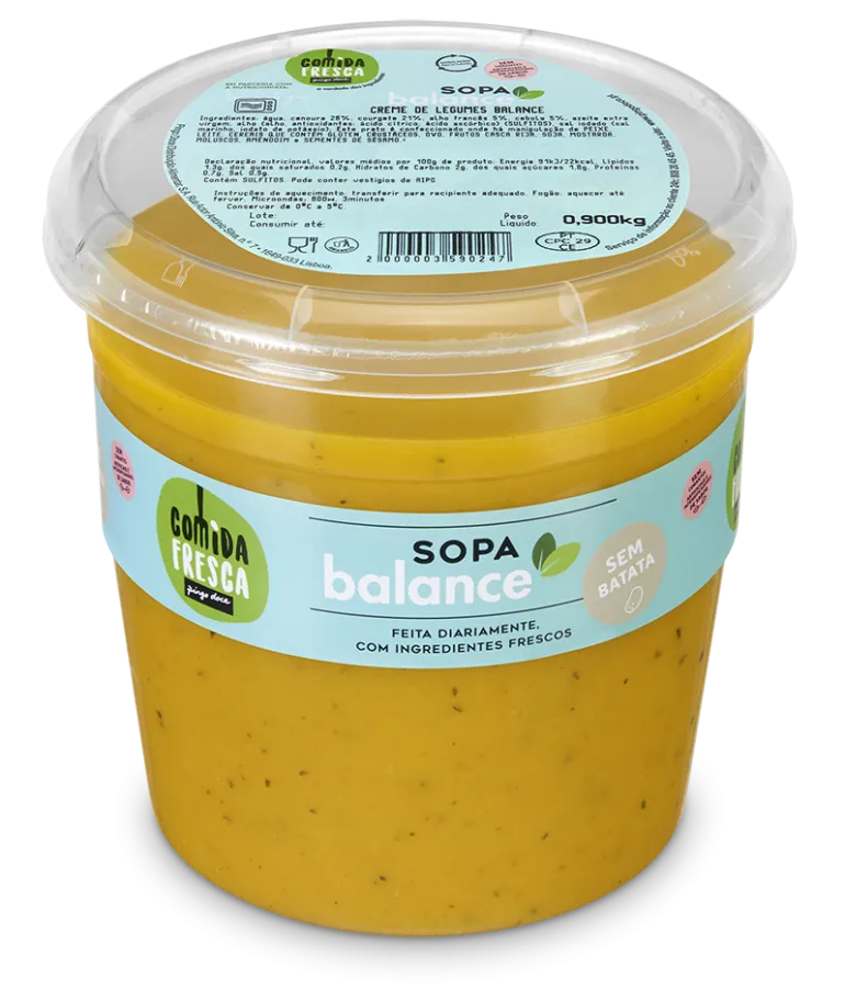 Creme de Legumes sem Batata Balance