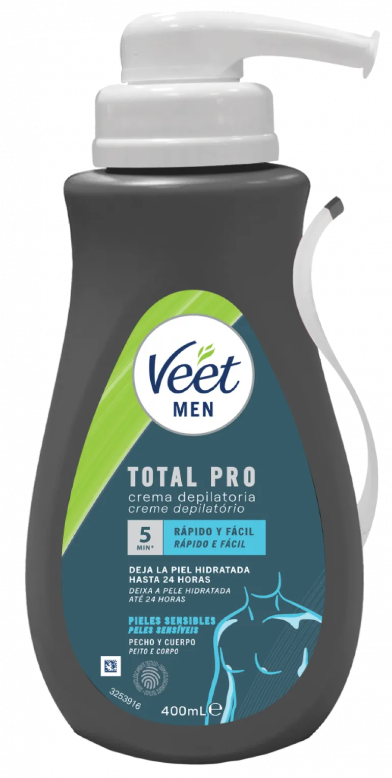 Creme Depilatório Men Total Pro Corpo Pele Sensível