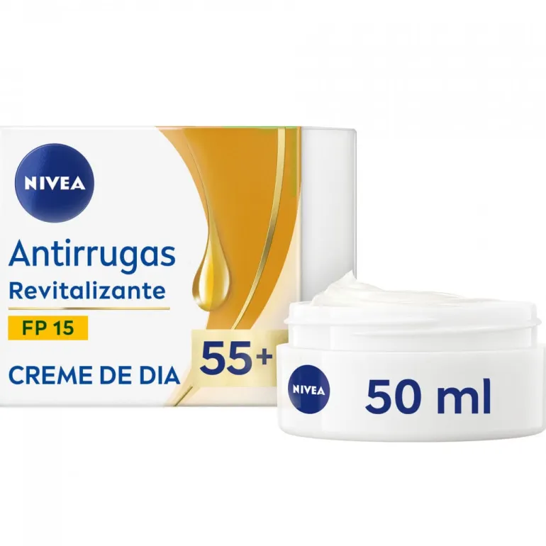 Creme de Rosto de Dia Antirrugas Revitalizante 55+