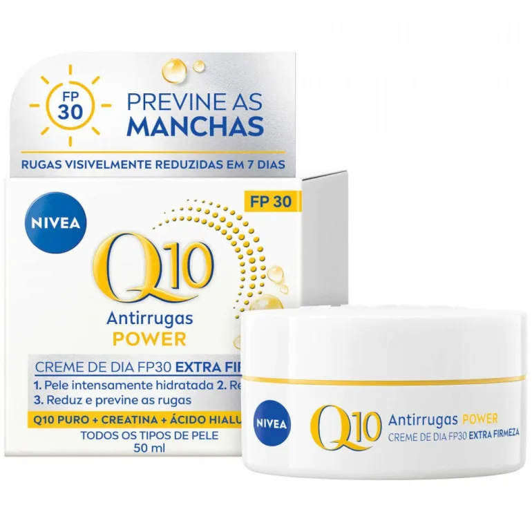 Creme de Rosto de Dia Q10 Power Antirrugas FP30