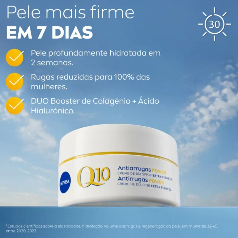 Creme de Rosto de Dia Q10 Power Antirrugas FP30