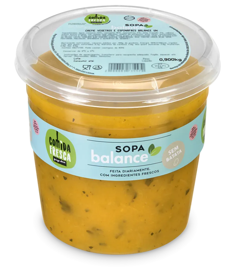 Creme de Vegetais e Espinafres sem Batata Balance