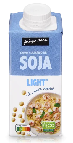 Creme Vegetal de Soja para Culinária Light