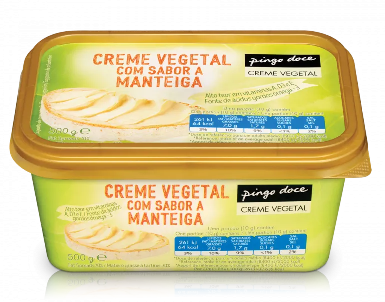Creme Vegetal Sabor a Manteiga
