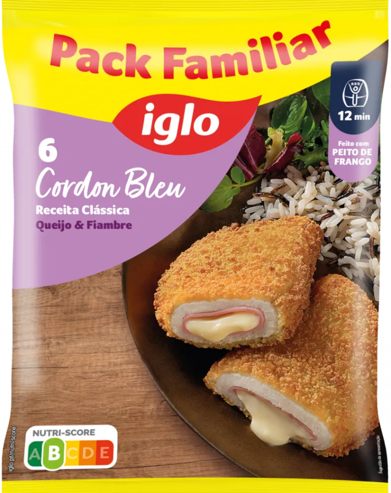 Crocantes de Frango Cordon Bleu Congelados