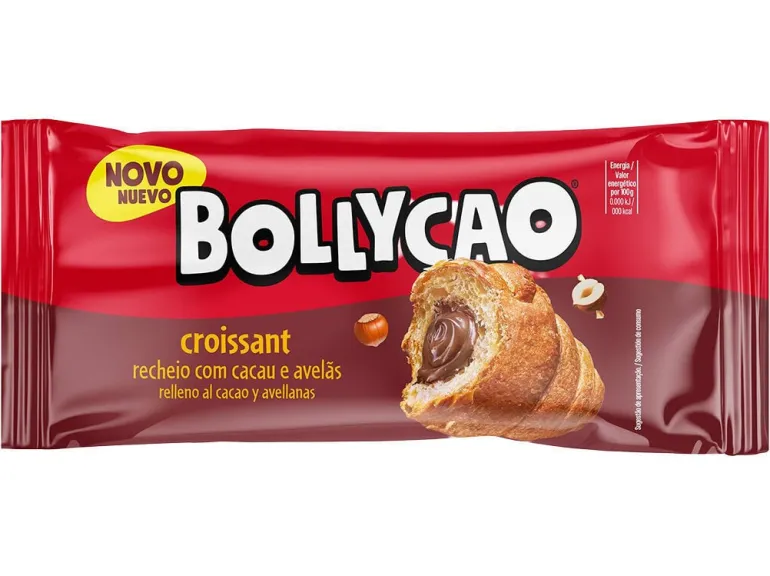 Croissant com Recheio de Cacau e Avelãs