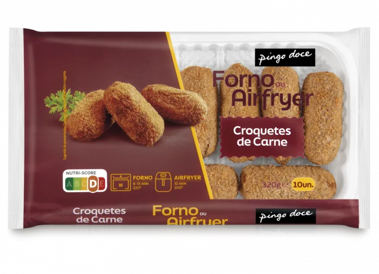 Croquetes de Carne Pré-Fritos Congelados