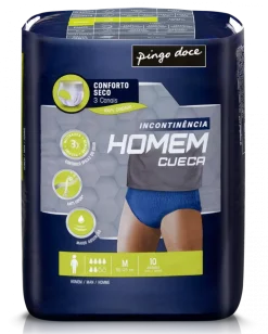 Cuecas Incontinência Homem Tamanho Médio