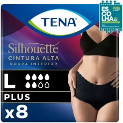 Cuecas Incontinência Mulher TENA Silhouette Pretas L