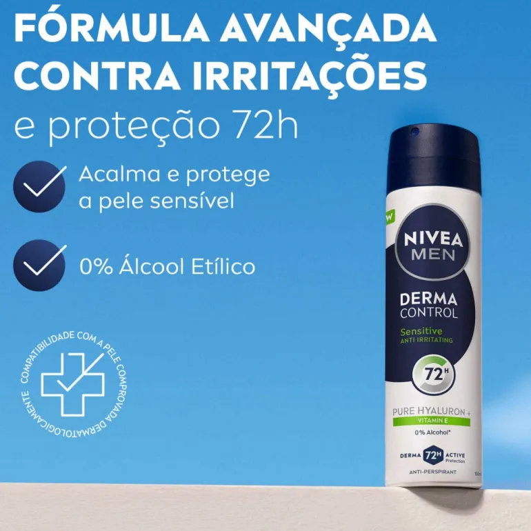Desodorizante em Spray Derma Control Sensitive