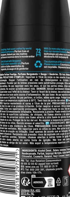 Desodorizante Spray Aqua Bergamot