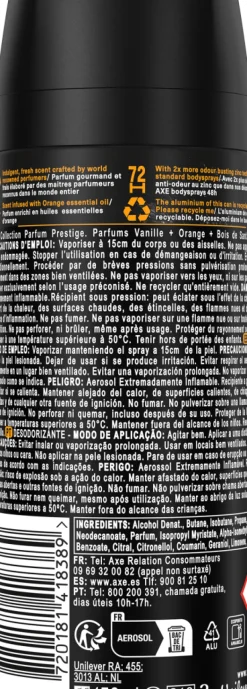 Desodorizante Spray Black Vanilla