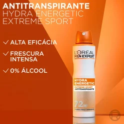 Desodorizante Spray Men Expert Hydra Energetic