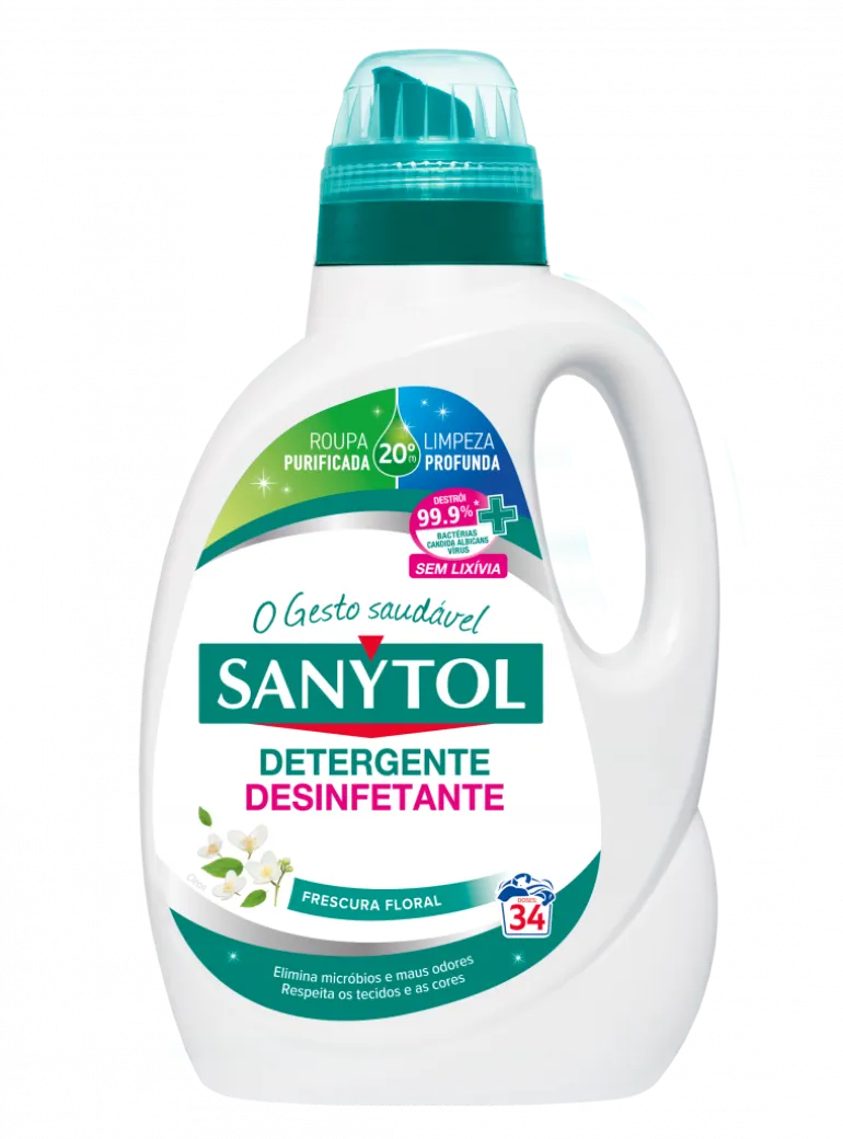 Detergente Desinfetante Máquina da Roupa Frescura Floral