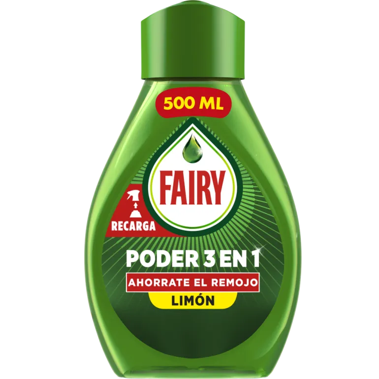 Detergente Loiça Spray Recarga Limão 3 em 1