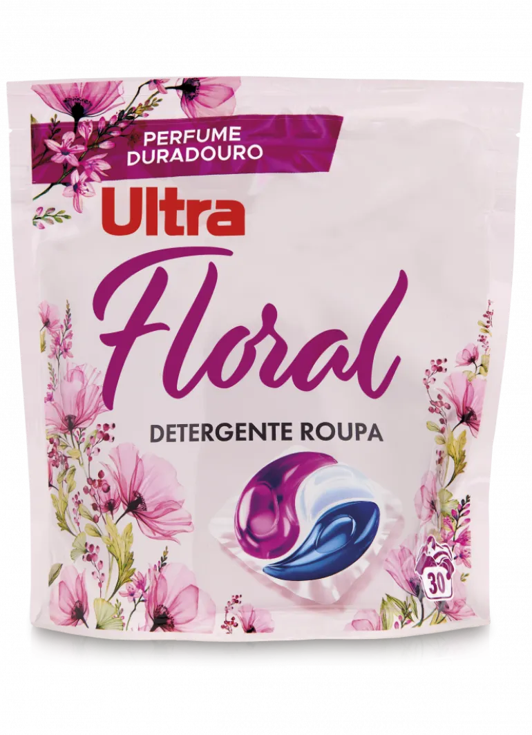 Detergente Máquina Roupa Cápsulas Floral