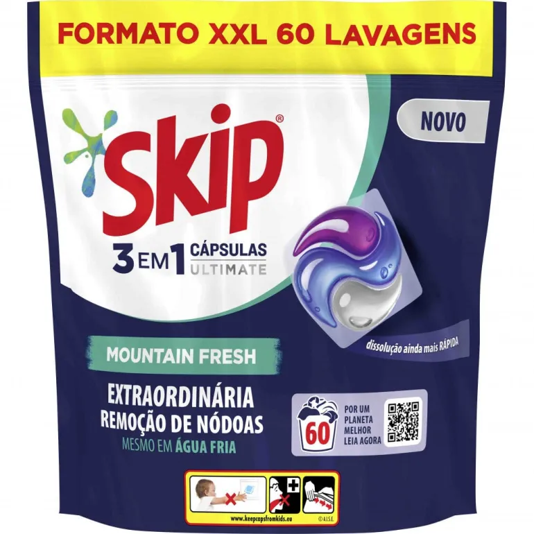 Detergente Máquina Roupa Cápsulas Moutain Fresh