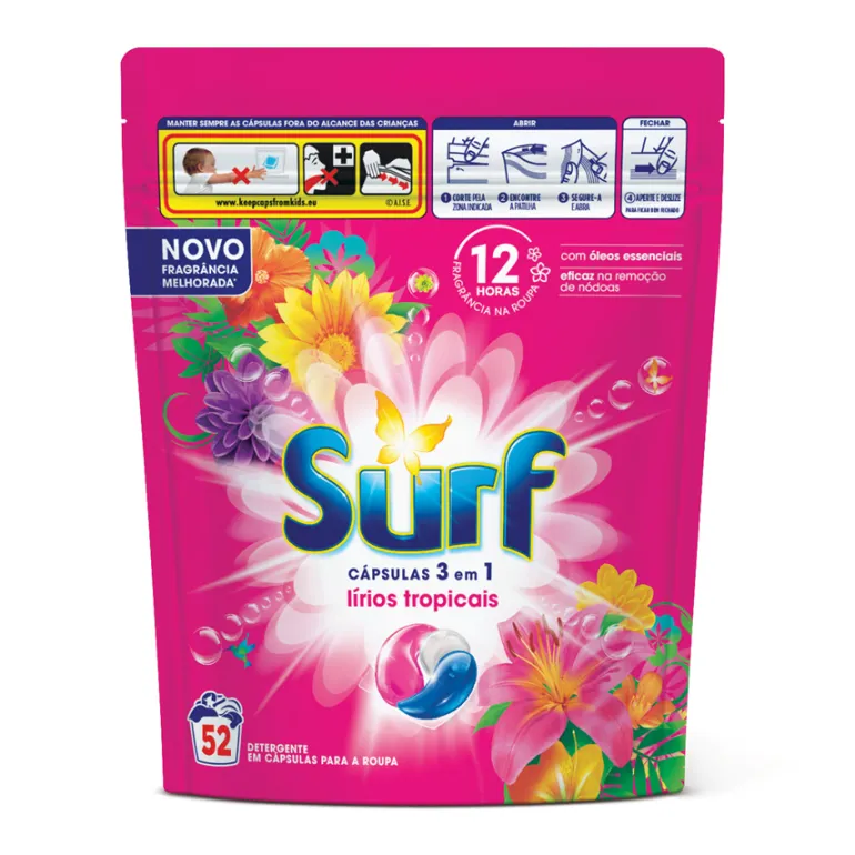 Detergente Máquina Roupa Cápsulas Tropical