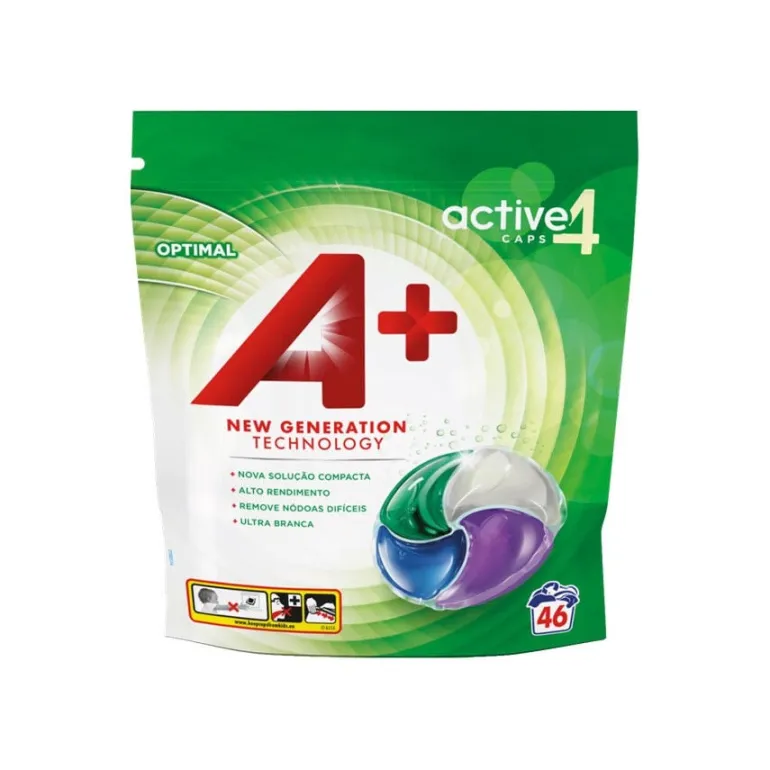 Detergente Máquina Roupa Cápsulas Active 4 Optimal