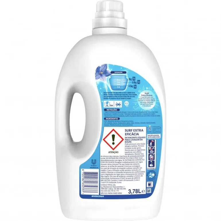 Detergente Máquina Roupa Líquido Extra Eficácia