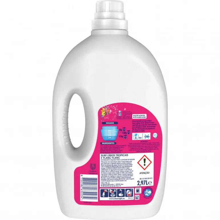 Detergente Máquina Roupa Líquido Tropical