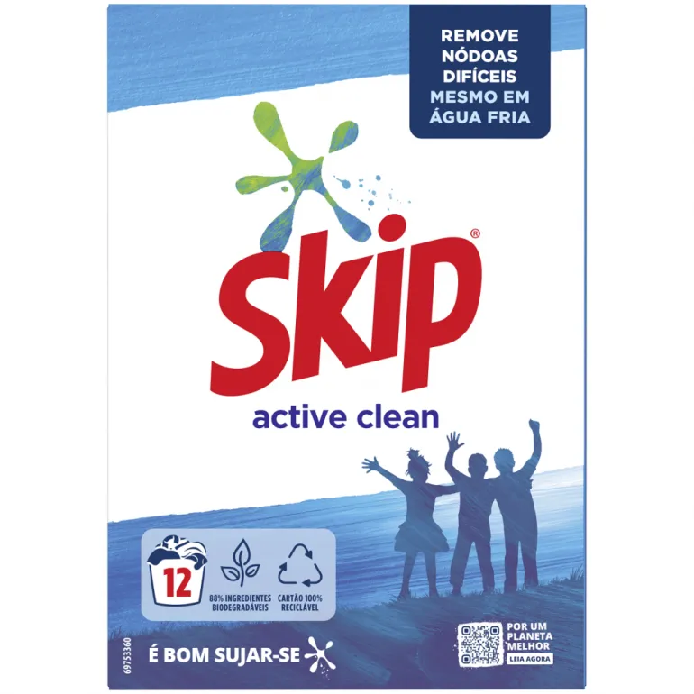 Detergente Máquina Roupa Pó Active Clean