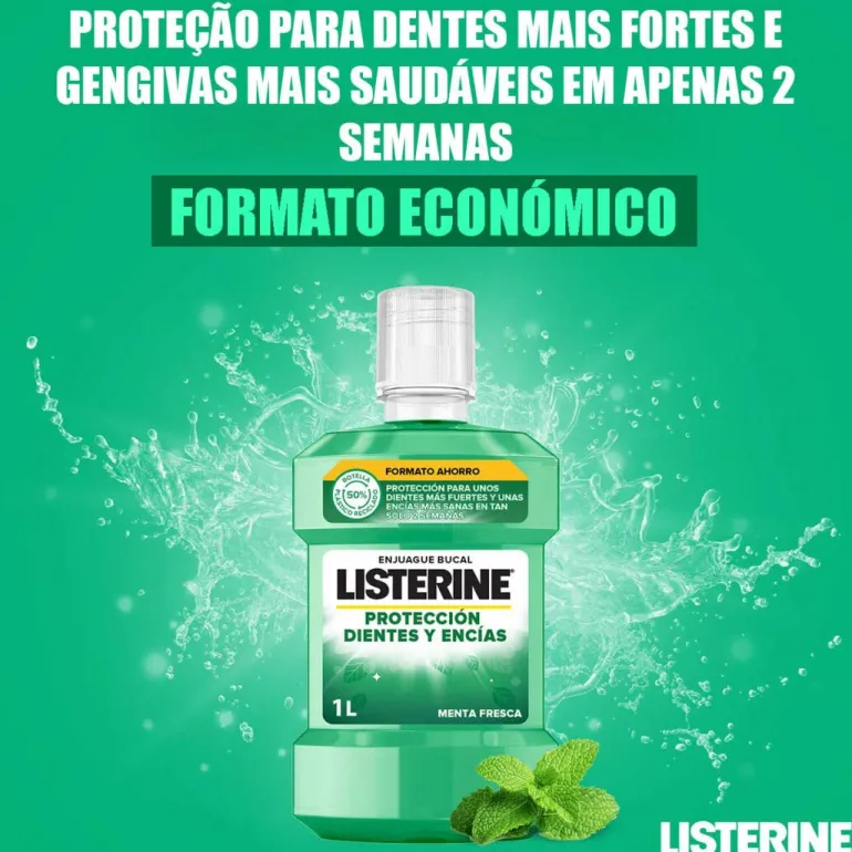 Elixir Proteção Dentes e Gengivas Menta Fresca