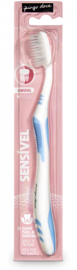 Escova de Dentes Suave para Dentes e Gengivas Sensíveis
