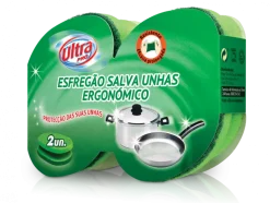 Esfregão Ergonómico Salva Unhas Verde 2un