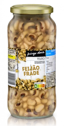 Feijão Frade Cozido em Frasco