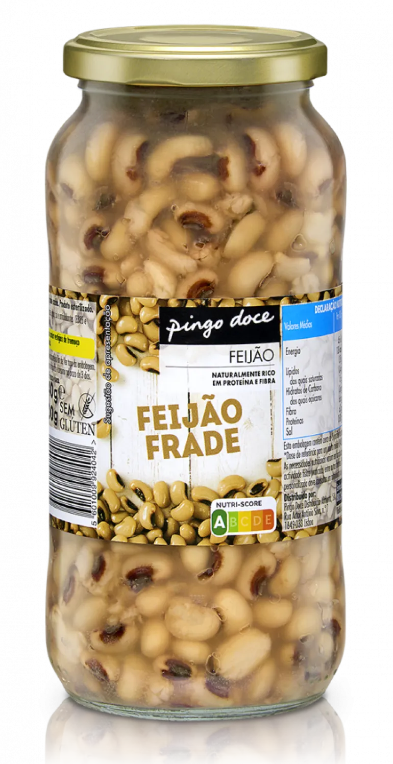 Feijão Frade Cozido em Frasco