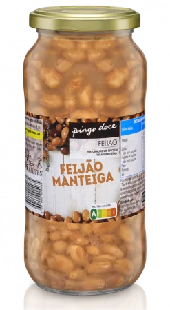 Feijão Manteiga Cozido em Frasco